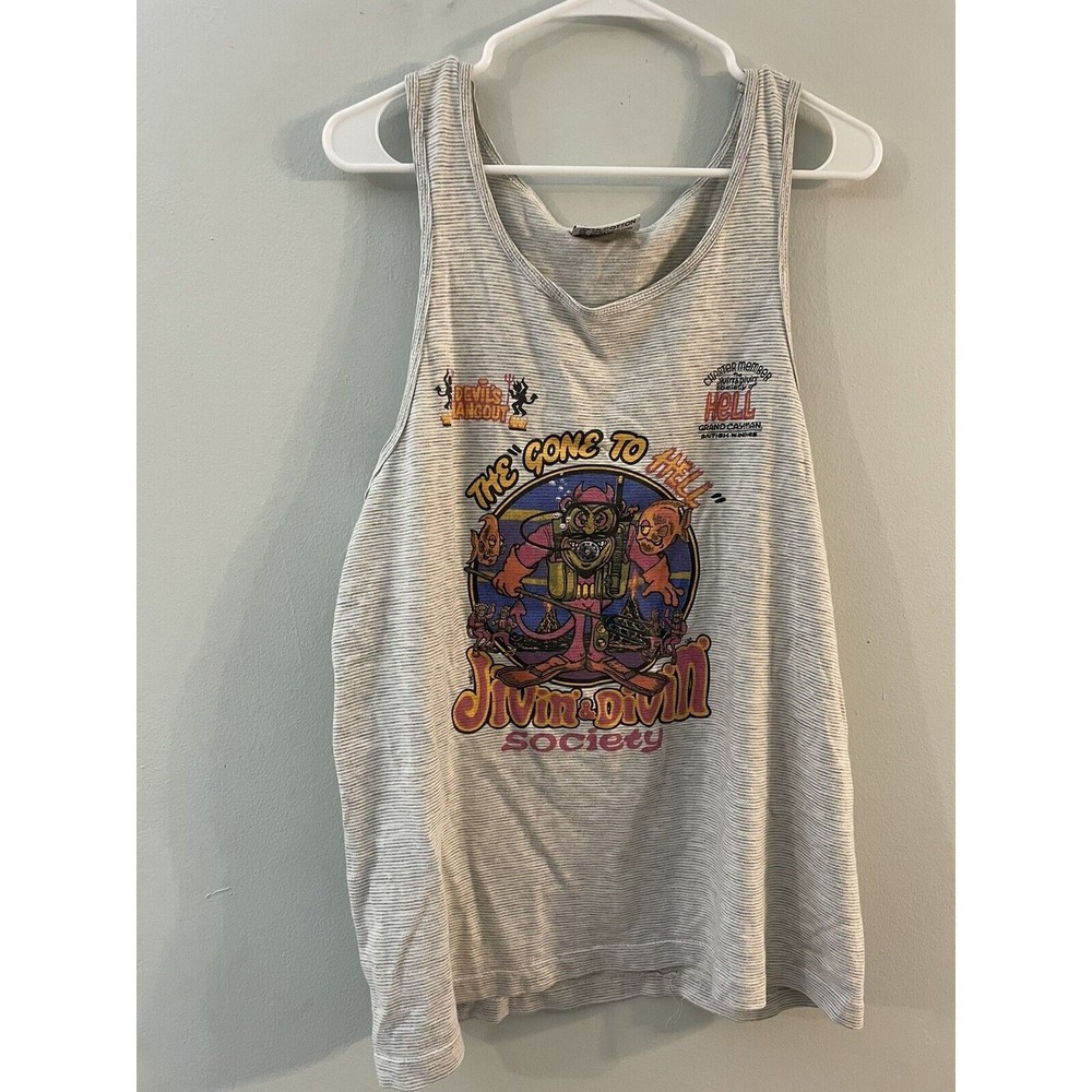 VIVA Sports Wear Gone To Hell Jivin N Divin Mens Unisex Tank Top SZ M